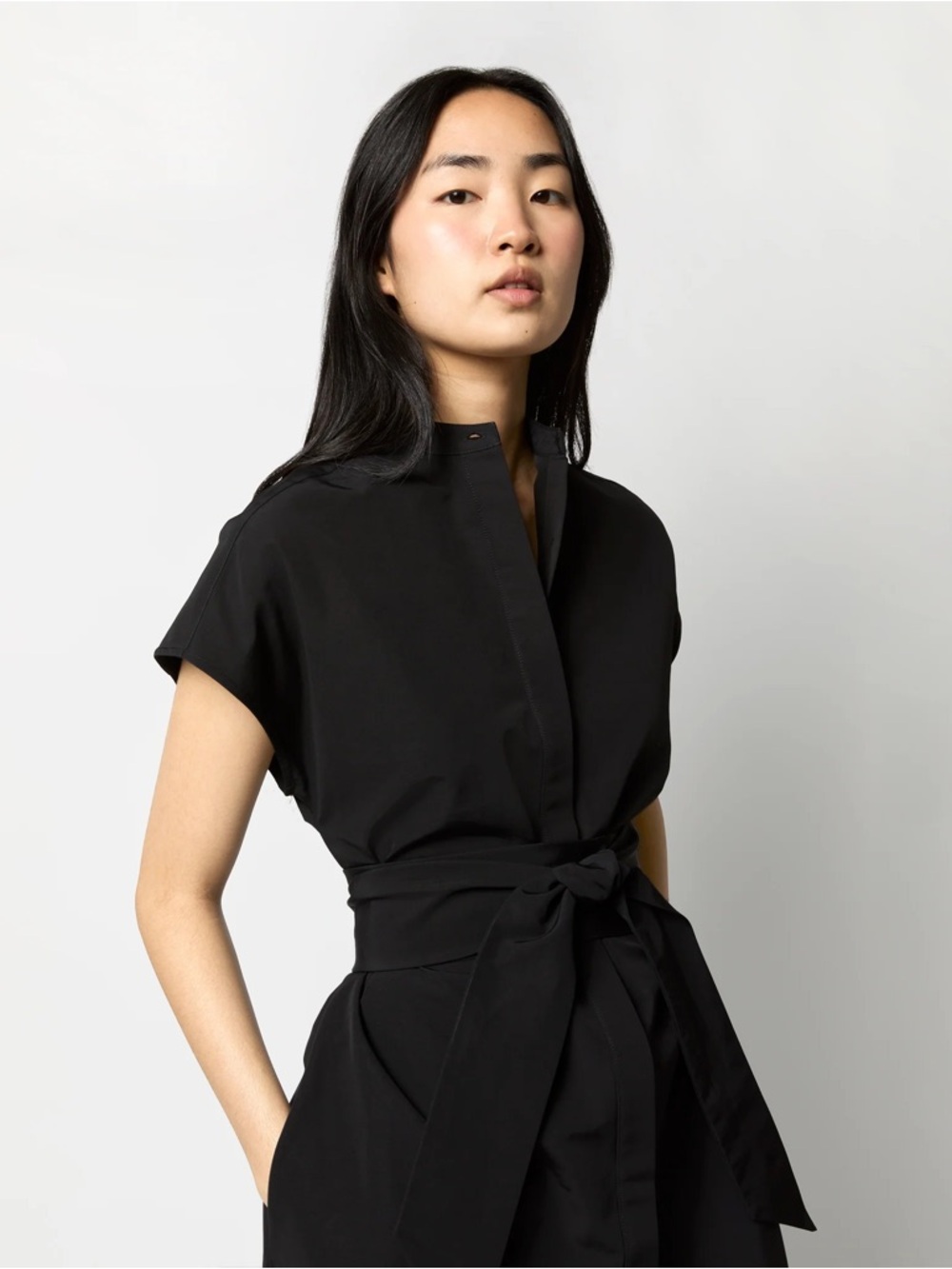 ANN MASHBURN Gianna Silk Shirtdress Dress - Picture 6 of 15